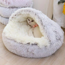Cama de Pelúcia Estilo Caverna